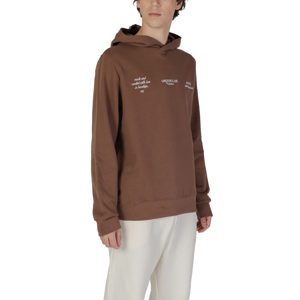 Underclub Brauner Baumwollpullover