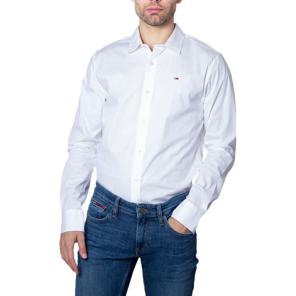 Tommy Hilfiger Jeans Weißes Baumwollhemd