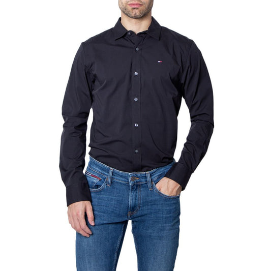 Tommy Hilfiger Jeans Schwarzes Baumwollhemd