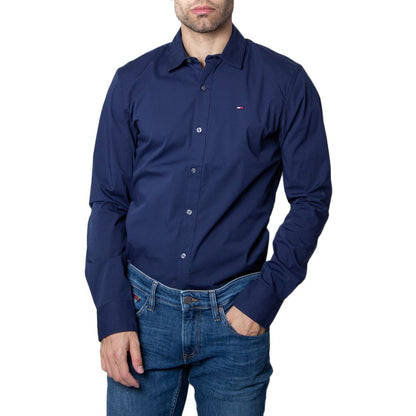 Tommy Hilfiger Jeans Blaues Baumwollhemd