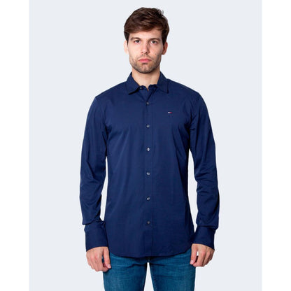 Tommy Hilfiger Jeans Blaues Baumwollhemd