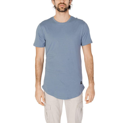 Only & Sons T-Shirt aus blauer Baumwolle