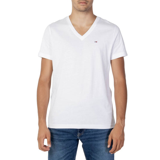 Tommy Hilfiger Jeans T-Shirt aus weißer Baumwolle