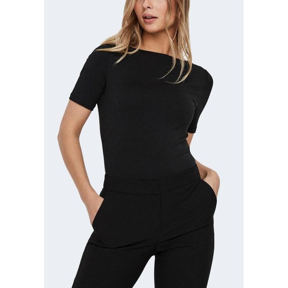 Vero Moda Schwarze Viskose Tops & T-Shirt