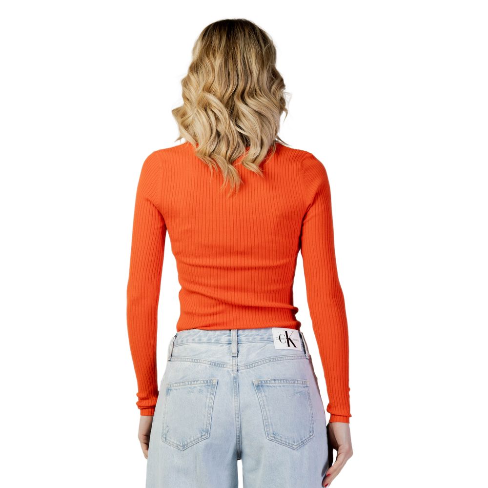 Vero Moda Orangefarbene Viskose-Oberteile & T-Shirt