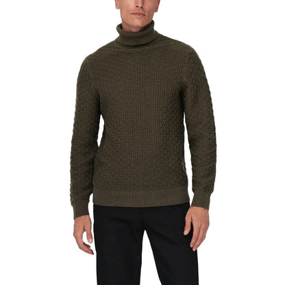 Only & Sons Brauner Baumwollpullover