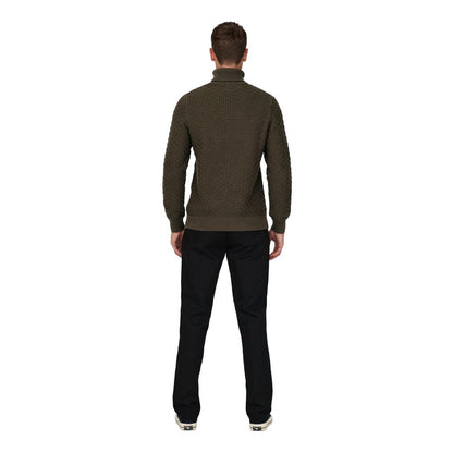 Only & Sons Brauner Baumwollpullover