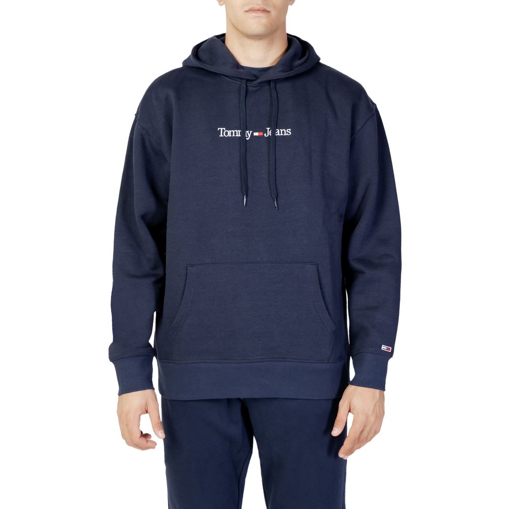 Tommy Hilfiger Jeans Blauer Pullover aus Bio-Baumwolle