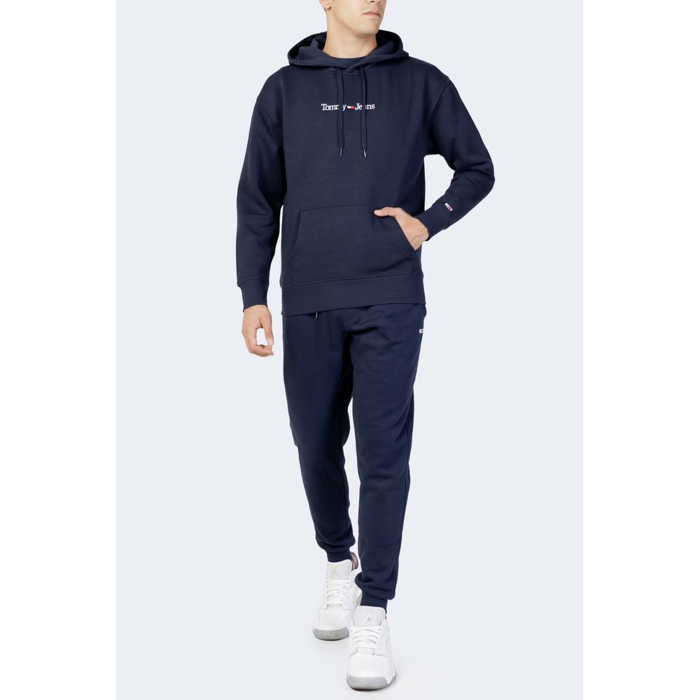 Tommy Hilfiger Jeans Blauer Pullover aus Bio-Baumwolle