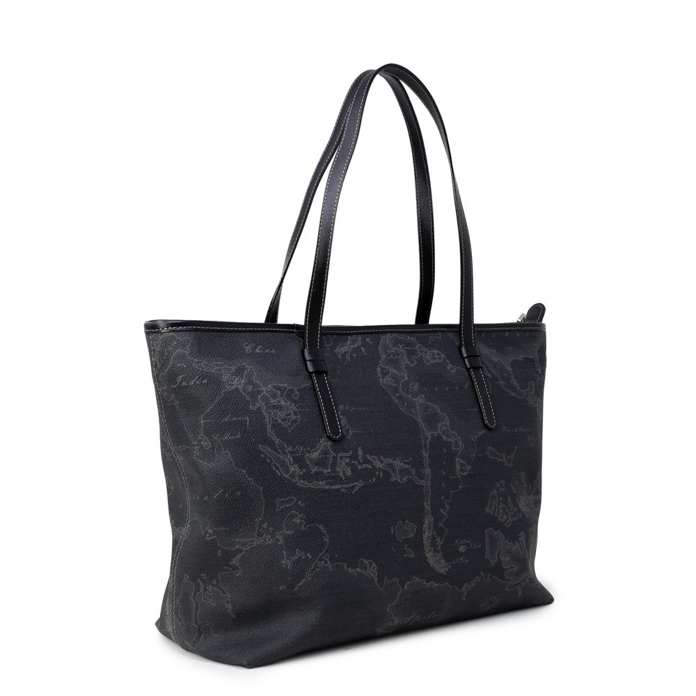 Alviero Martini Prima Classe Schwarze Polyester Handtasche