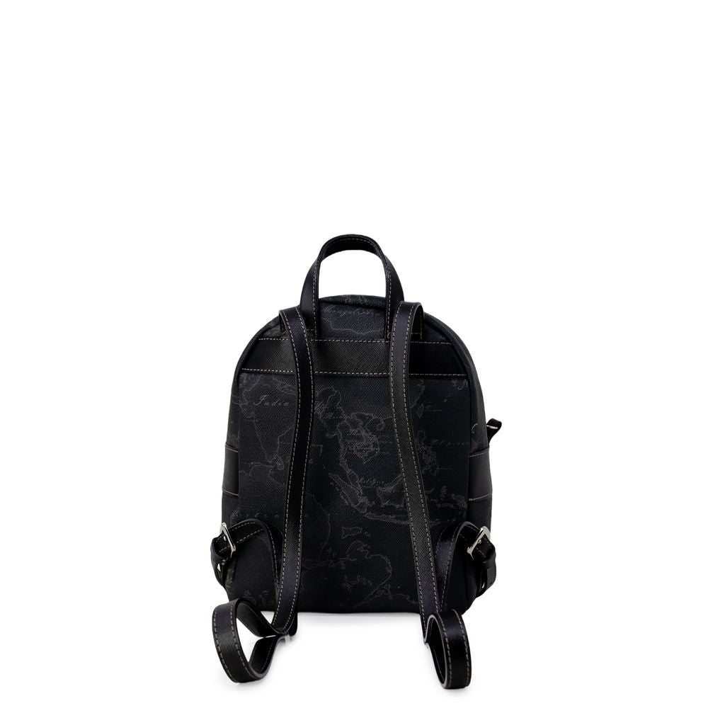 Alviero Martini Prima Classe Schwarzer Lederrucksack