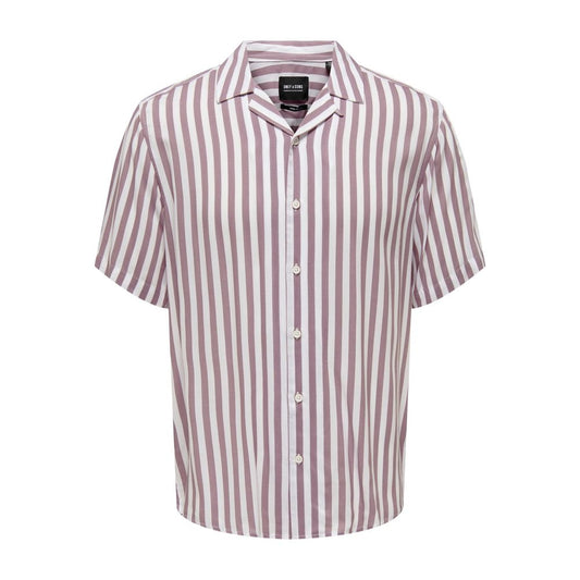 Only & Sons Lila Viskose-Shirt