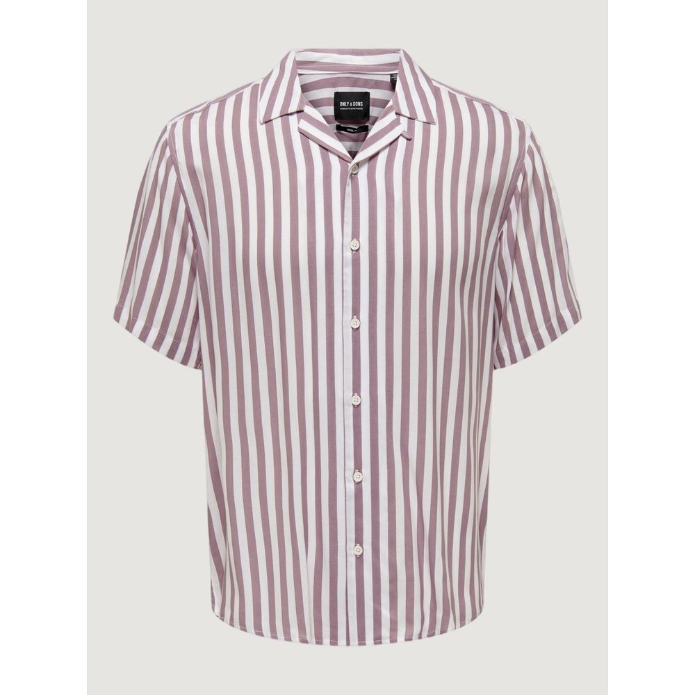 Only & Sons Lila Viskose-Shirt