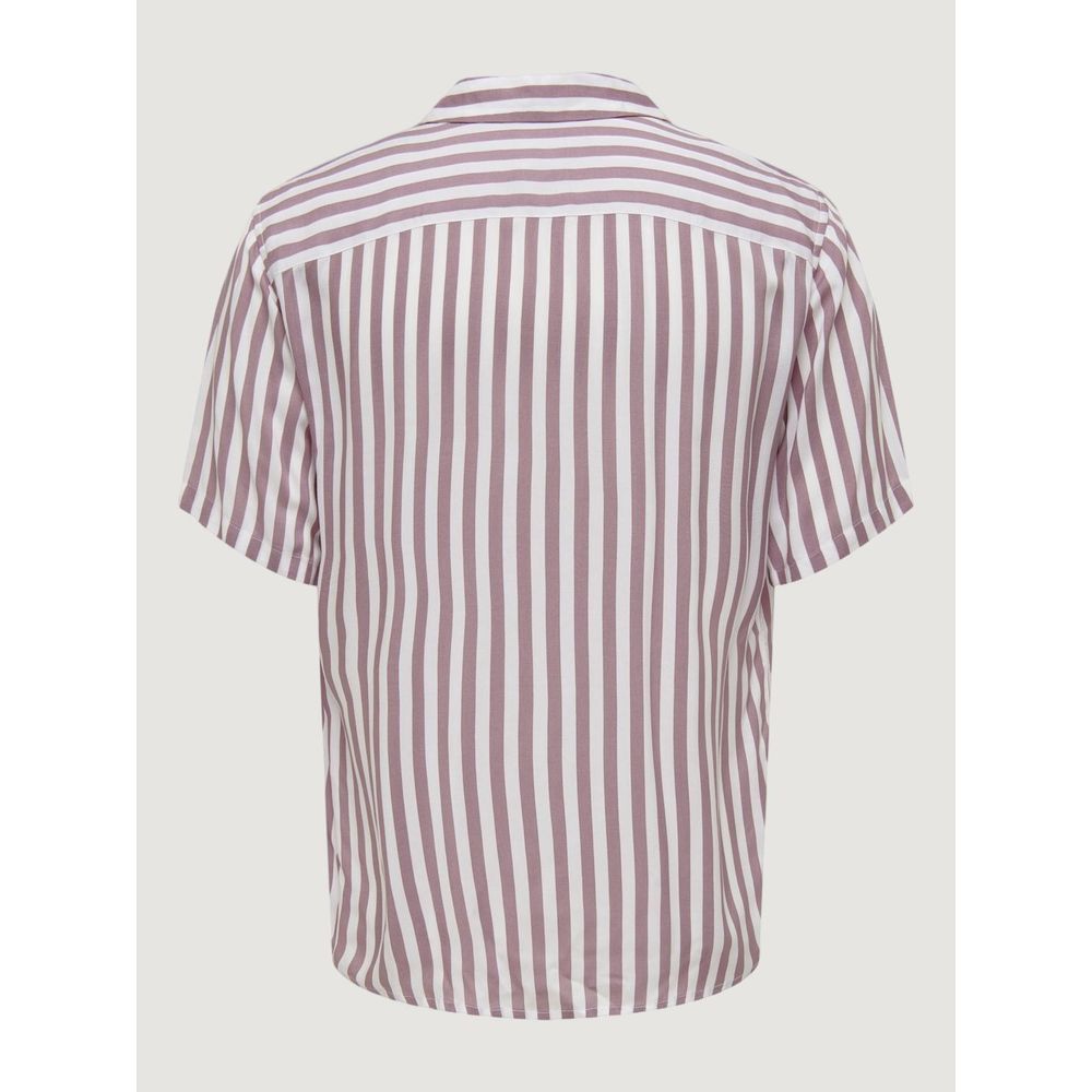 Only & Sons Lila Viskose-Shirt