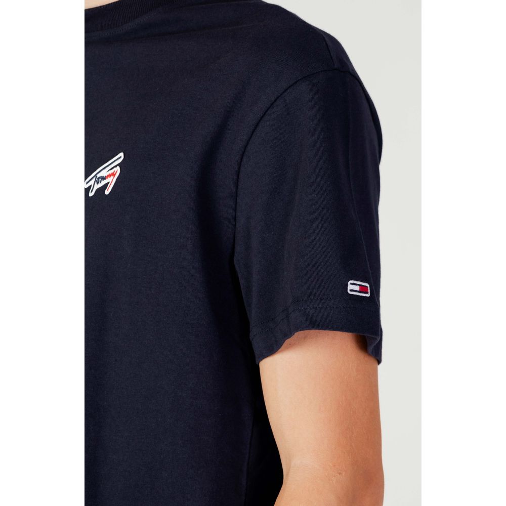 Tommy Hilfiger Jeans T-Shirt aus blauer Baumwolle