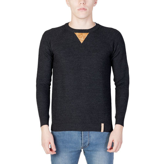 Alviero Martini Prima Classe Grauer Viskose-Pullover