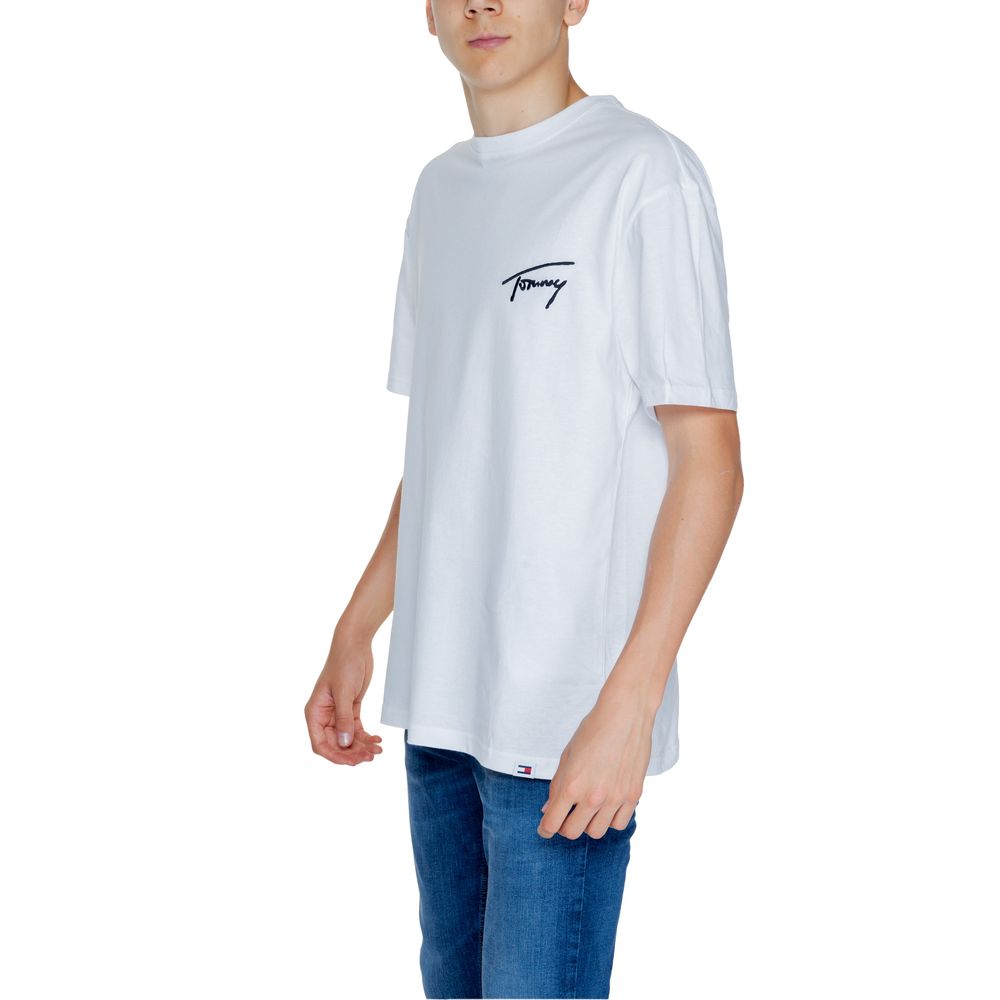 Tommy Hilfiger Jeans T-Shirt aus weißer Baumwolle