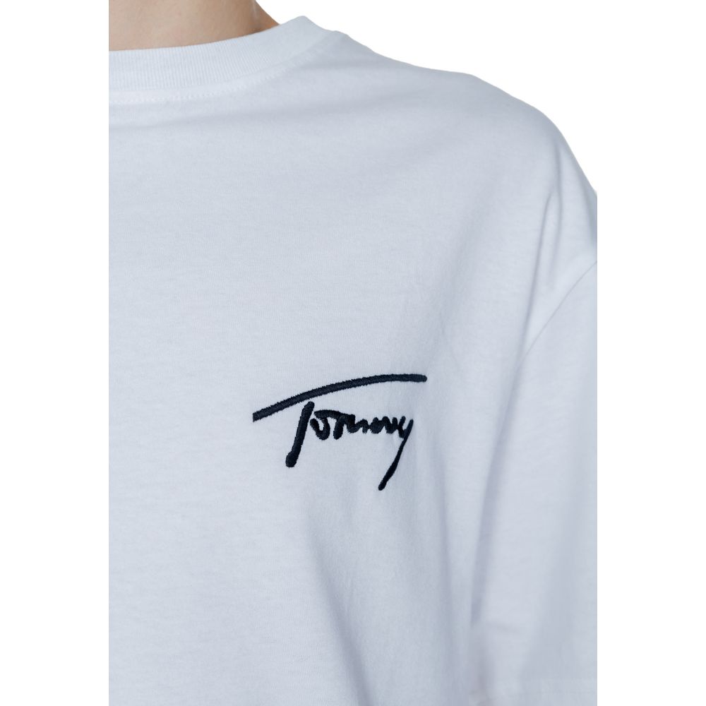 Tommy Hilfiger Jeans T-Shirt aus weißer Baumwolle