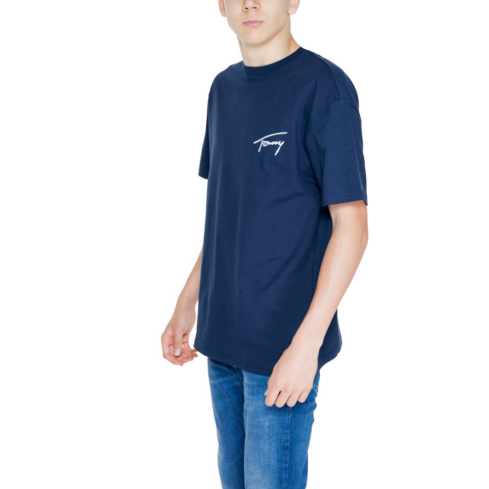 Tommy Hilfiger Jeans T-Shirt aus blauer Baumwolle