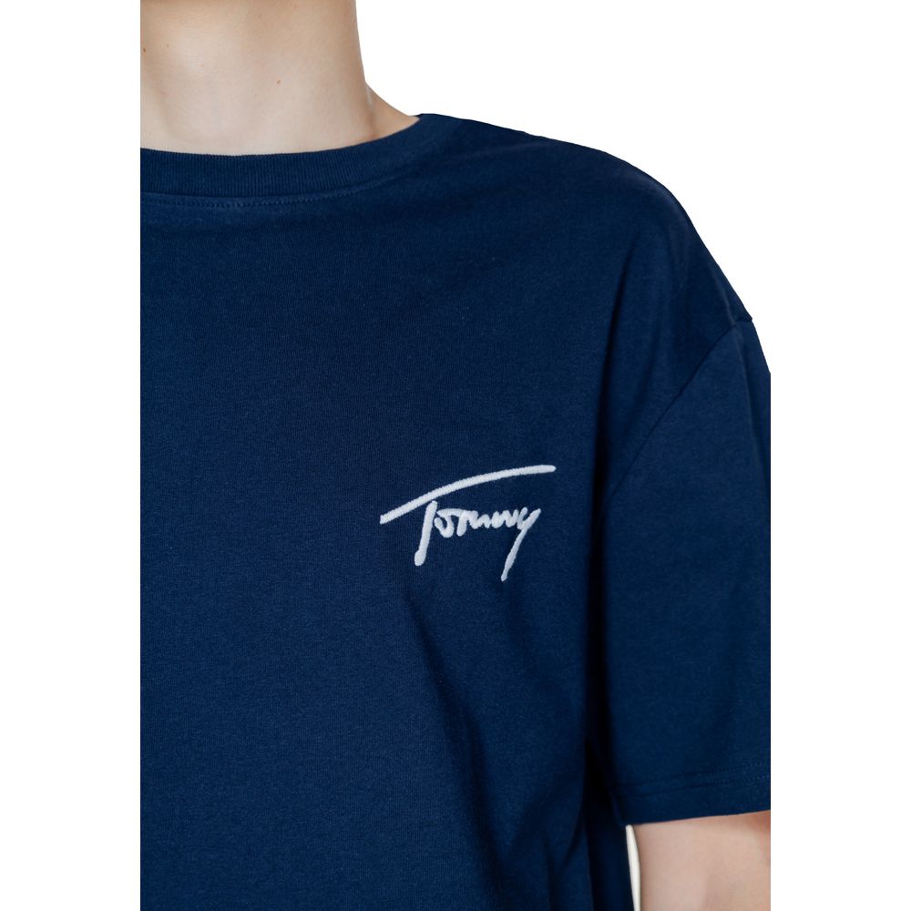 Tommy Hilfiger Jeans T-Shirt aus blauer Baumwolle