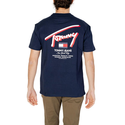 Tommy Hilfiger Jeans T-Shirt aus blauer Baumwolle