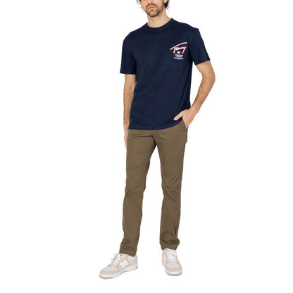 Tommy Hilfiger Jeans T-Shirt aus blauer Baumwolle