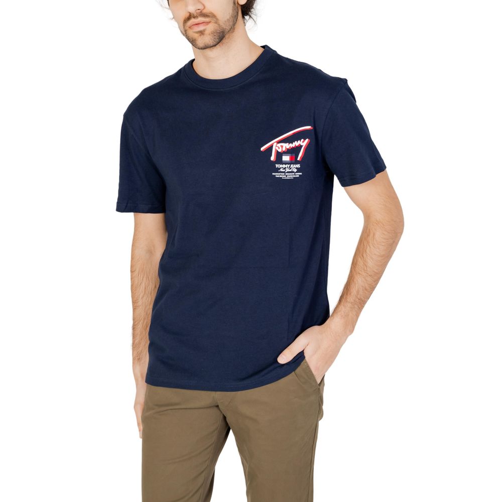 Tommy Hilfiger Jeans T-Shirt aus blauer Baumwolle