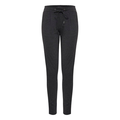 ICHI Graue Polyester Jeans & Hose