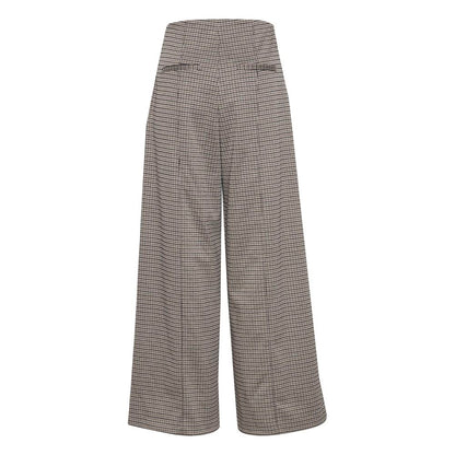 ICHI Beige Polyester Jeans & Hose