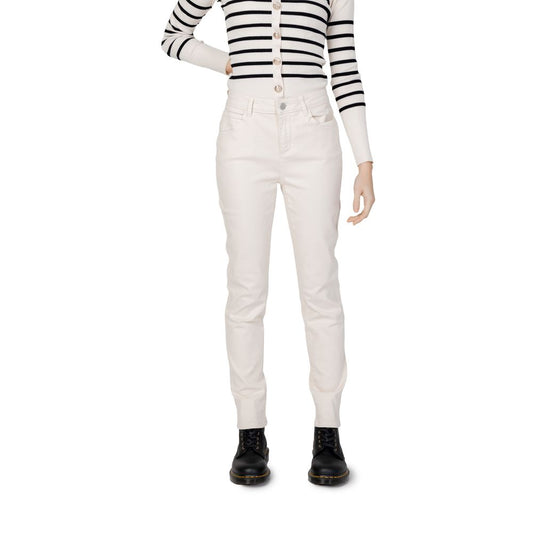 Morgan De Toi Beige Baumwolljeans & Hose