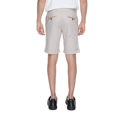 Alviero Martini Prima Classe Beigefarbene Baumwollshorts