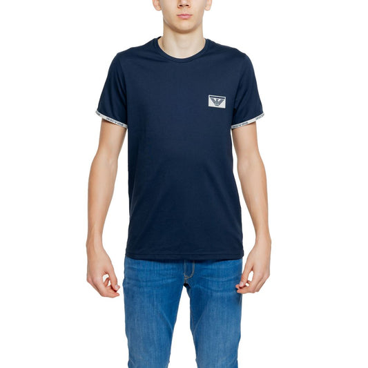 Emporio Armani Underwear T-Shirt aus blauer Baumwolle