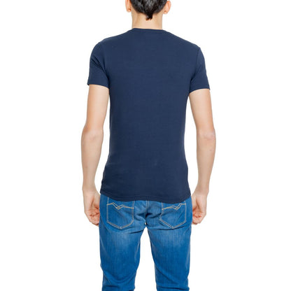 Emporio Armani Underwear T-Shirt aus blauer Baumwolle