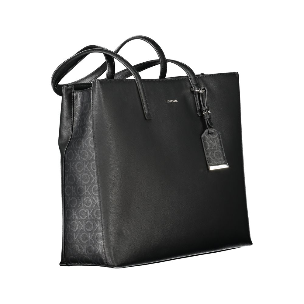 Calvin Klein Schwarze Polyethylen-Handtasche