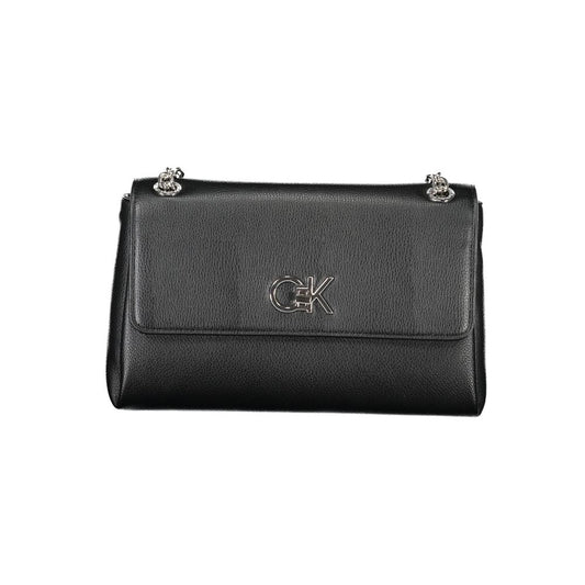 Calvin Klein Schwarze Polyethylen-Handtasche