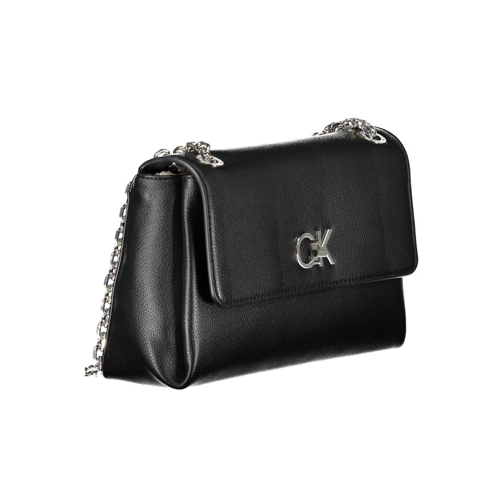 Calvin Klein Schwarze Polyethylen-Handtasche