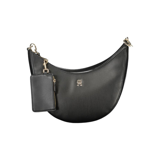 Tommy Hilfiger Schwarze Polyethylen-Handtasche