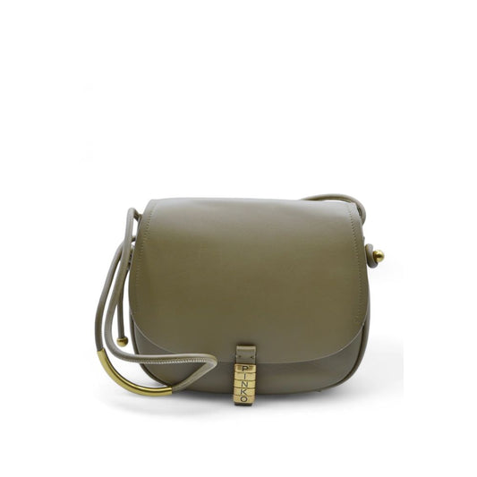 PINKO Grüne Leder Crossbody Tasche