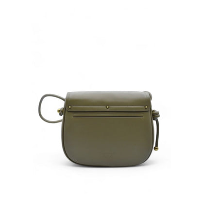 PINKO Grüne Leder Crossbody Tasche