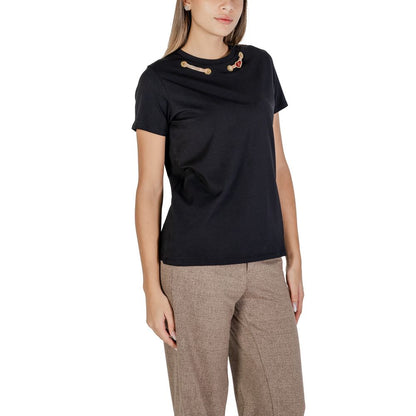 Alviero Martini Prima Classe Schwarze Baumwolle Tops & T-Shirt