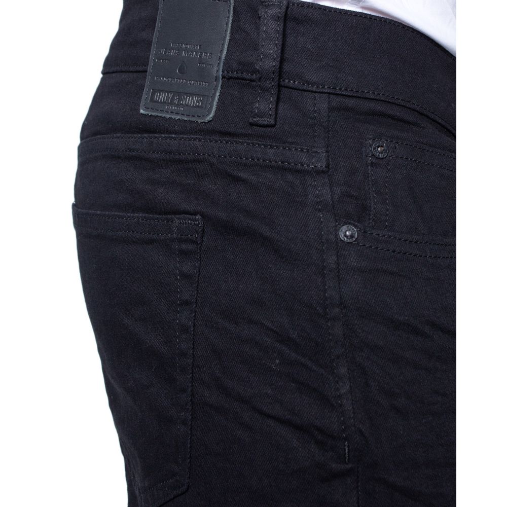 Only & Sons Schwarze Baumwolljeans & Hose