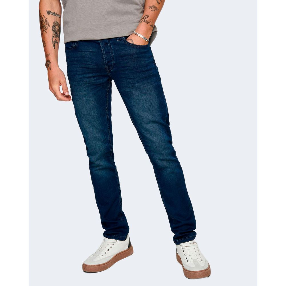 Only & Sons Blaue Baumwolljeans & Hose