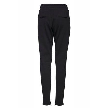 ICHI Schwarze Polyester Jeans & Hose