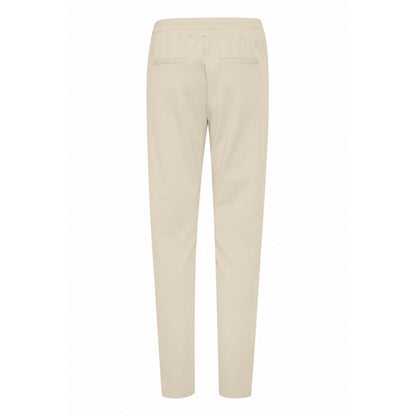 ICHI Beige Polyester Jeans & Hose