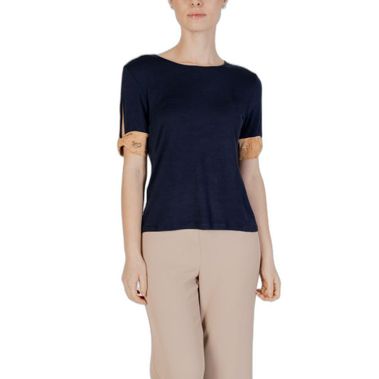 Alviero Martini Prima Classe Blaue Viskose Tops & T-Shirt