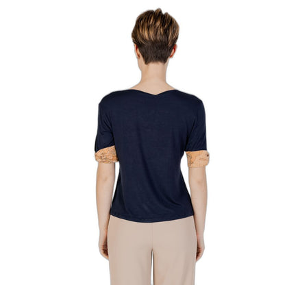 Alviero Martini Prima Classe Blaue Viskose Tops & T-Shirt