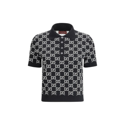 Gucci GG Woll-Jacquard Poloshirt