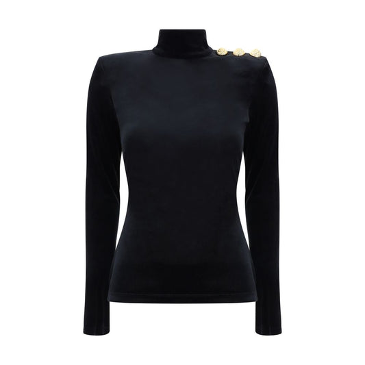 Balmain Rollkragenpullover mit langen Ärmeln