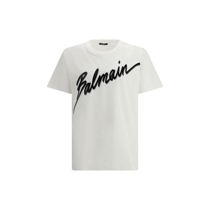 Balmain Buchstabe Flock T-Shirt