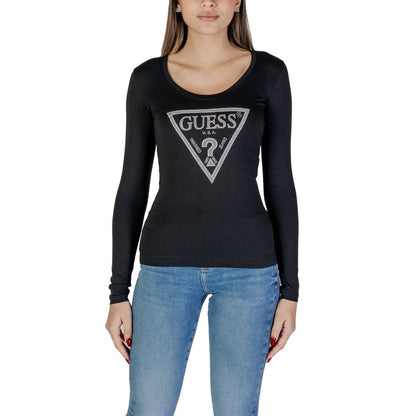 Guess Schwarze Baumwolle Tops & T-Shirt